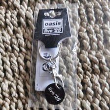 Oasis Keyring Official Live '25 Key Ring Logo - Supermarket Trolley Token RARE 