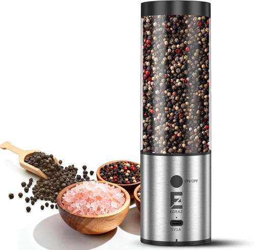 Electric salt pepper grinder - salt,