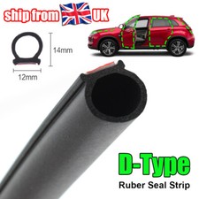 Big D Shape Rubber Car Door Seal Strip Hollow Edge Guard Weatherstrip Universal