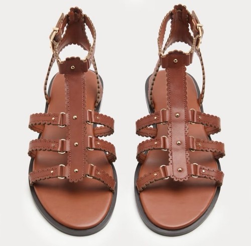 Bnwt brown tan leather - bnwt, m&s