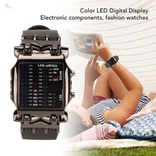 Binary watch crab shape - binary,