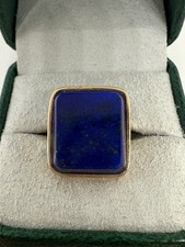 Vintage 14k yellow gold lapis