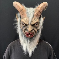 Men's Krampus Demon Mask Movie