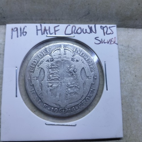 1916 half crown 925 - half, .925