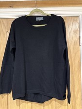 Wyse london Black Cashmere Jumper With Gold Stars On The Elbow. Size 3 VGC