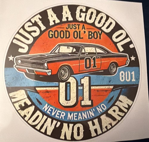 Retro sticker gen dukes of - x,