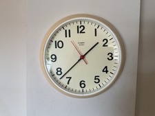VINTAGE ACCUTEC STUDENT WALL CLOCK .  9” FACE.  CIRCA NOVEMBER 1991…
