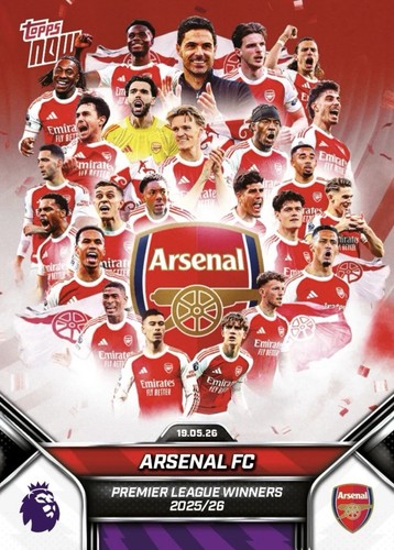 Arsenal 26 pl topps - arsenal, 25-26