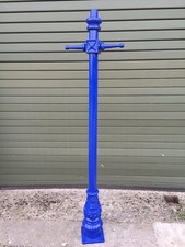 USED Ex-Display ROYAL BLUE 1.7m Victorian Garden Lamp Post Column