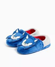 TU Sonic The Hedgehog Kids Boys Slippers New With Tags