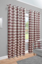 Pair of Eyelet Lined Curtains