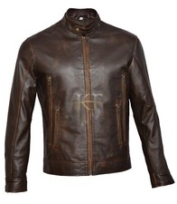 Mens Vintage Biker Motorcycle