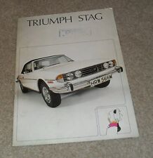 Triumph Stag V8 Roadster Brochure 1975-1976 - Dealer Stamp