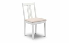 Ivory suede dining chairs - /,