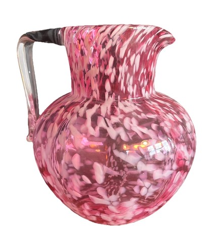 Fenton murrhina glass vase - fenton,