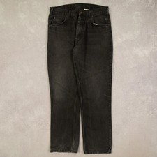Levi's Vintage Orange Label Relaxed Fit Jeans W36 L30 Men's Black Denim