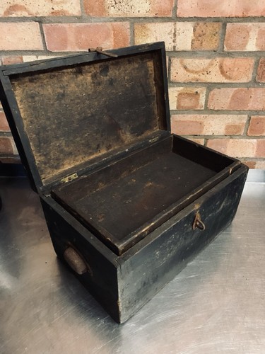 Antique wooden tool box - wooden,