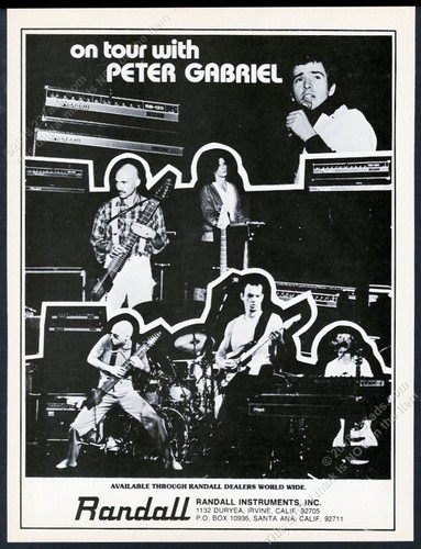 1979 peter gabriel photo - peter,