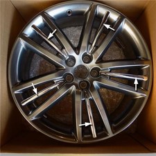 Jaguar Selena Chrome Alloy Wheel Insert x 1 XF XJ XK Selina