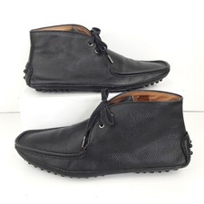 Lambretta Mens Boots UK 9 Black Sant Agnello Grain Leather Chukka Ankle Shoes