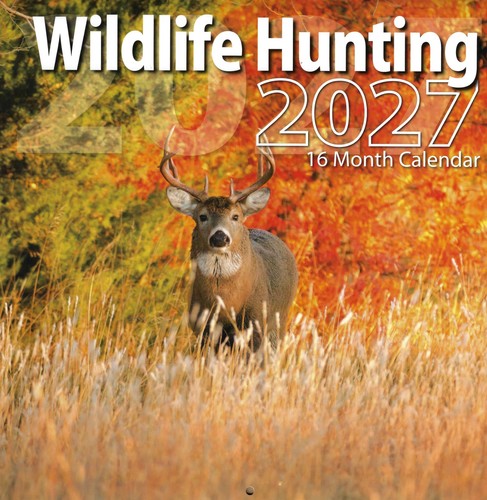 2027 wildlife hunting month - hunting, 16-month