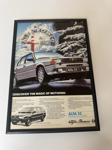 Framed 1984 alfa romeo - framed,
