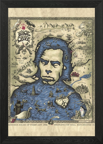 Nick cave concert poster - cave, art