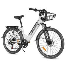 26" Urban Commuter Hybrid Bike 36V 15A City Bike 7 SP SHIMANO,Dual Disc -RSA01W