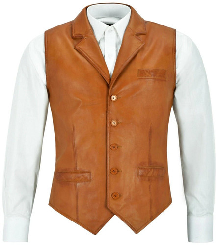 Men tan lambskin leather - tan,