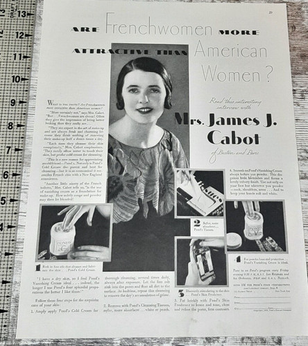 1932 pond cold - pond's, cream