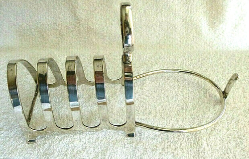 Toast rack silver plate art - rack.,