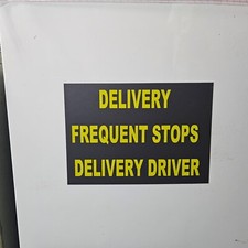 MAGNETIC DELIVERY DRIVER SIGN A4