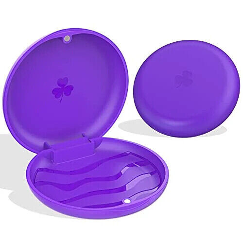 Round purple dental - purple,