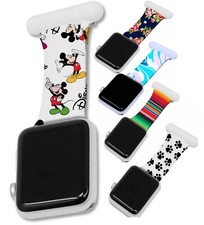 For Apple Watch Silicone Fob Clip Strap Band Nurse Midwive Doctor Paramedic Vet