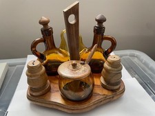 Vintage Amber Glass oil