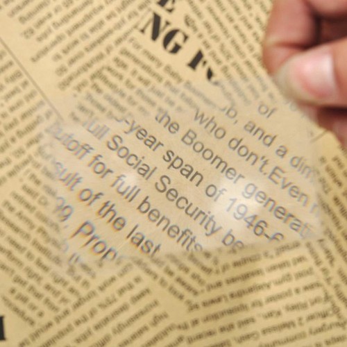 Credit card size magnifier - card,