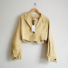 Zara Beige Cotton Cropped