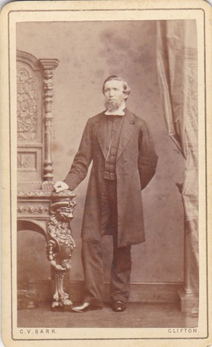 Cdv photo bearded - bearded, ornate