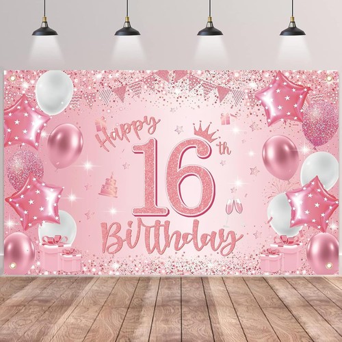 16th birthday banner - birthday,