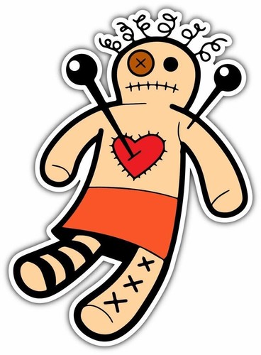 Voodoo doll folk magic - voodoo, heart