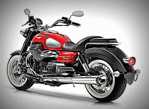 Metal sign moto guzzi - a4,