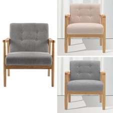 Solid Wood Frame Armchair