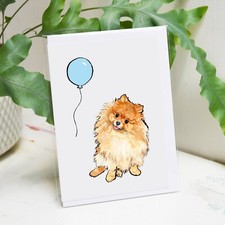 Pomeranian Birthday Card -