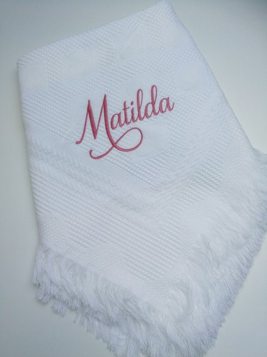 Personalised baby shawl - personalised,