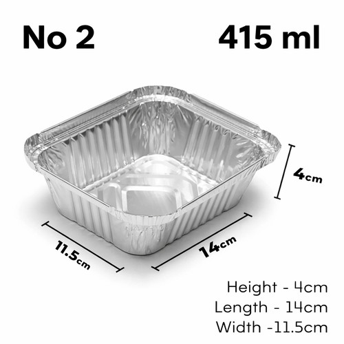 Foil trays with lids takeaway - with,