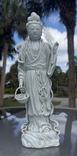 ANTIQUE BLANC DE CHINE GUANYIN, CHINA 13” FISH