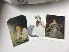 3 fine art postcards
