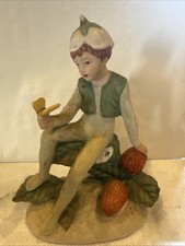 Fine Porcelain Fairy/Pixie With Butterfly.