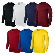 Mens Long Sleeve Shirt Slim Fit Top T-Shirt Football Training