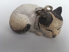 Diamonte Style Cat Pill Box
